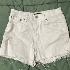 white j crew jean shorts